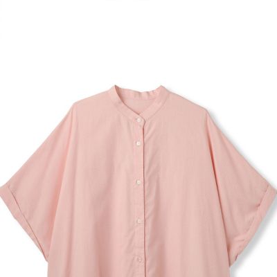 【ＷＥＢ限定】フランスアヤロングブラウス≪手洗い可能≫