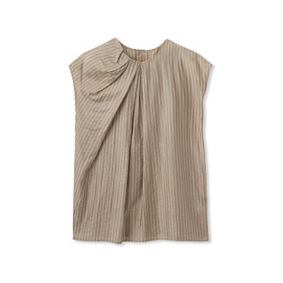 ＜LAUTREAMONT (Women)＞【ＷＥＢ限定】シアードビーストライプタックブラウス　≪手洗い可能≫