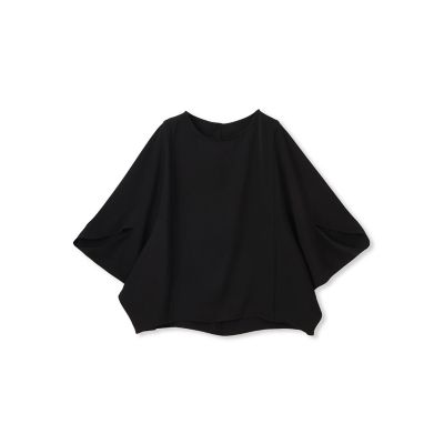 【ＷＥＢ限定】サテンフィールドレープブラウス≪セットアップ対応／洗濯機で洗える≫