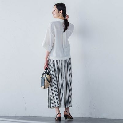 エアブリーズクロップドシャツ≪洗濯機で洗える≫