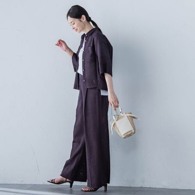 エアブリーズクロップドシャツ≪洗濯機で洗える≫