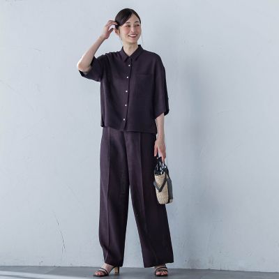 エアブリーズクロップドシャツ≪洗濯機で洗える≫