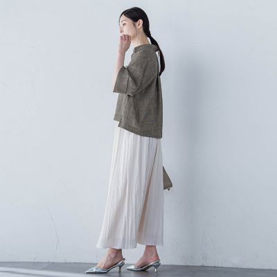エアブリーズクロップドシャツ≪洗濯機で洗える≫