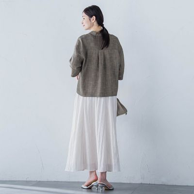エアブリーズクロップドシャツ≪洗濯機で洗える≫