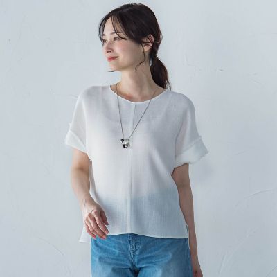 エアブリーズＴブラウス≪手洗い可能≫