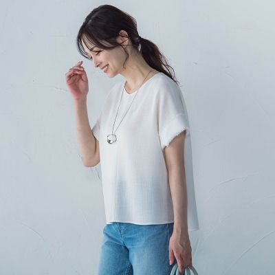 エアブリーズＴブラウス≪手洗い可能≫