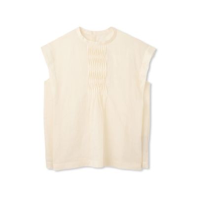シアーリネンピンタックブラウス