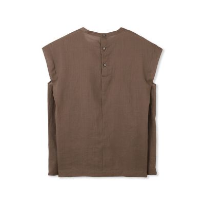 シアーリネンピンタックブラウス
