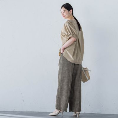 【晴れ軽】撥水ＵＶキーネックブラウス≪ＵＶ／接触冷感／撥水性／洗濯機で洗える≫