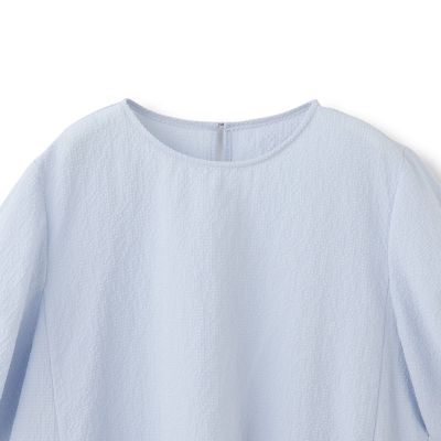 サッカーペプラムブラウス≪手洗い可能≫