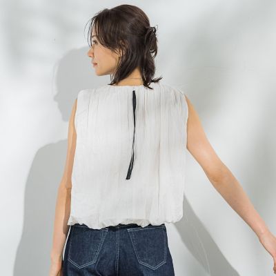 ＜LAUTREAMONT (Women)＞リンクルリッドブラウス≪洗濯機で洗える≫