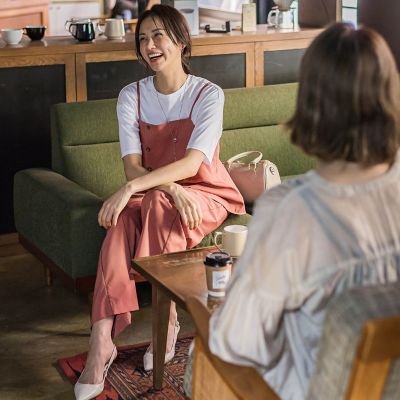 アシメラップキャミブラウス≪セットアップ対応／洗濯機で洗える≫