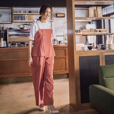 アシメラップキャミブラウス≪セットアップ対応／洗濯機で洗える≫