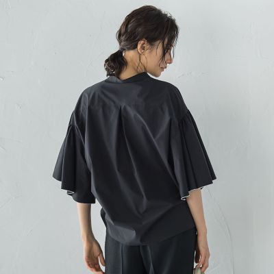 ロートレアモン LAUTREAMONT 【WEB限定】サテンフィールドレープブラウス≪セットアップ対応/洗濯機で洗える≫ （ピンク） WEB限定】サテンフィールドレープブラウス≪セットアップ対応