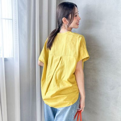 【SALE】LAUTREAMONT (Women)/ロートレアモン レーヨンリネンポプリンVネックブラウス 08イエロー トップス【三越伊勢丹/公式】