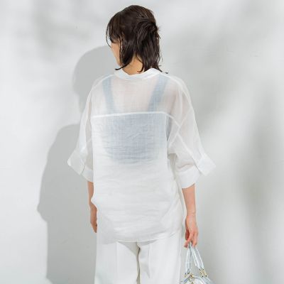 週末限定セール！ネストローブ ラミーシャツブラウス コットンラミーブロードTブラウス｜nest Robe / CONFECT ONLINE SHOP