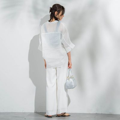WEB限定】ラミーシャツブラウス≪洗濯機で洗える≫ | LAUTREAMONT