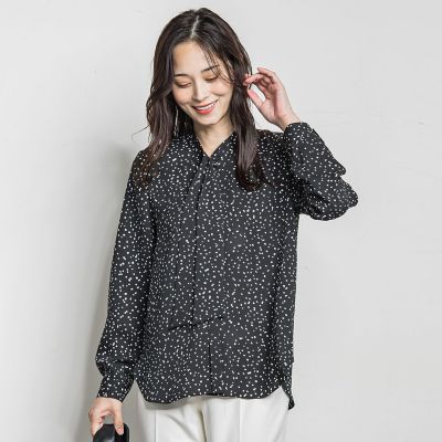 ランダムドットエアリーブラウス≪洗濯機で洗える≫ | LAUTREAMONT