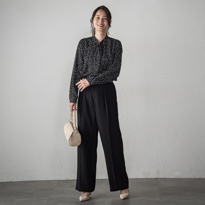 ロートレアモン（LAUTREAMONT）/ランダムドットエアリーブラウス≪洗濯機で洗える≫ ランダムドットエアリーブラウス≪洗濯機で洗える≫ | LAUTREAMONT