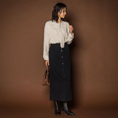 ランダムドットエアリーブラウス≪洗濯機で洗える≫ | LAUTREAMONT