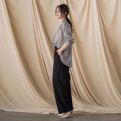 ロートレアモン（LAUTREAMONT）/後染めボイルシアーフリルブラウス≪洗濯機で洗える≫ 後染めボイルシアーフリルブラウス≪洗濯機で洗える≫ | LAUTREAMONT