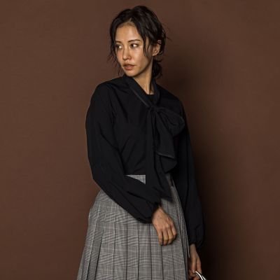 LAUTREAMONT (Women)/ロートレアモン フォルムボウタイブラウス&#8810;洗濯機で洗える&#8811; 04ブラック トップス【三越伊勢丹/公式】