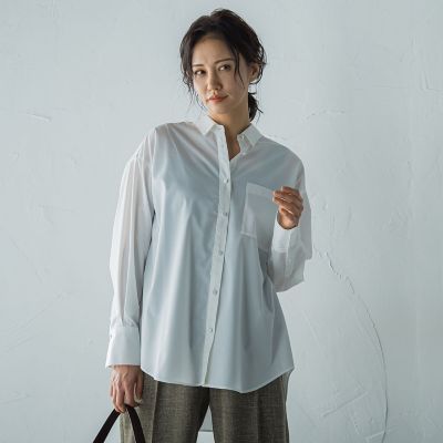 オーバーサイズシャツブラウス ≪洗濯機で洗える≫ | LAUTREAMONT