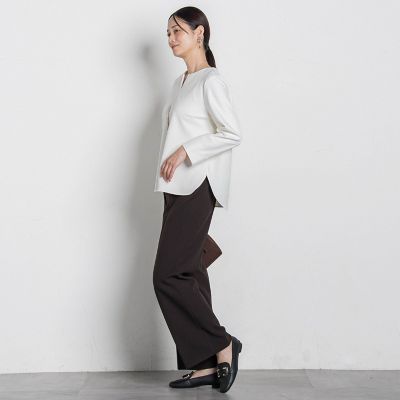 両面起毛キーネックブラウス＜WEB限定11号サイズ＞ | LAUTREAMONT