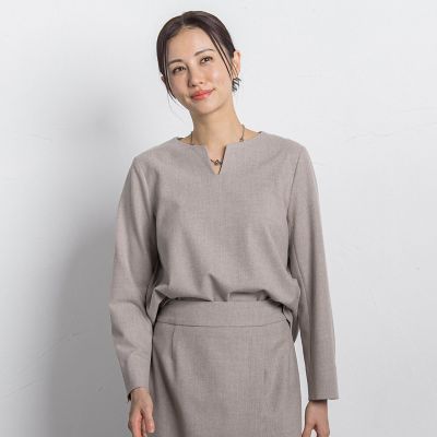 LAUTREAMONT (Women)/ロートレアモン 両面起毛キーネックブラウス 12ベージュ トップス【三越伊勢丹/公式】