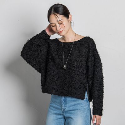 LAUTREAMONT (Women)/ロートレアモン エディター東原妙子 × LAUTREAMONT /フェザージャカードブラウス 04ブラック トップス【三越伊勢丹/公式】