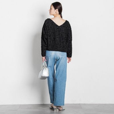 ロートレアモン（LAUTREAMONT）/エディター東原妙子 × LAUTREAMONT /フェザージャガードブラウス エディター東原妙子 × LAUTREAMONT ／フェザージャカード