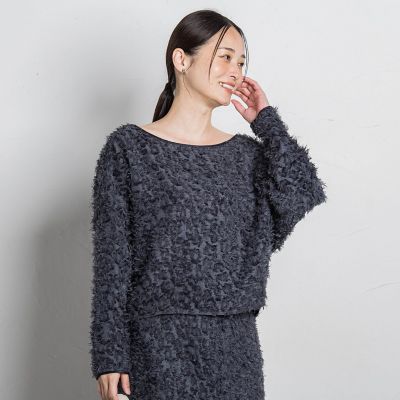 LAUTREAMONT (Women)/ロートレアモン エディター東原妙子 × LAUTREAMONT /フェザージャカードブラウス 05ネイビー トップス【三越伊勢丹/公式】