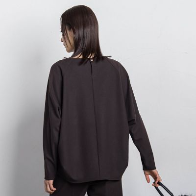 両面起毛ドロップショルダーブラウス≪洗える／セットアップ対応