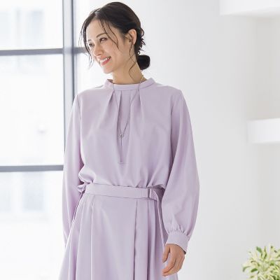 【LAUTREAMONT】25AW 3113-59002 ウールブレンドストレッチ長袖ブラウス LAUTREAMONT - 【LAUTREAMONT】25AW 3113-59002 ウールブレンド