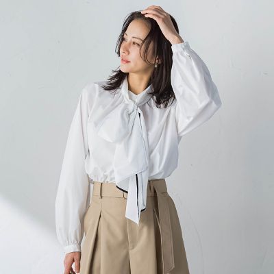 ＜LAUTREAMONT (Women)＞ボウタイタイプライターブラウス