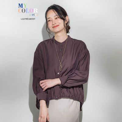 シアーバンドカラーブラウス | LAUTREAMONT (Women)/ロートレアモン 
