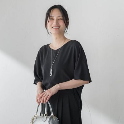 ≪シリーズ累計2万枚突破！≫【涼・美・楽】Vネックブラウス