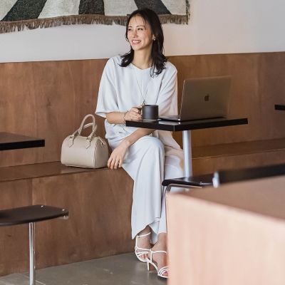 LAUTREAMONT Vネックブラウス 12ベージュ　新品未使用品 ≪シリーズ累計2万枚突破！≫【涼・美・楽】Vネックブラウス