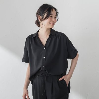 ＜LAUTREAMONT (Women)＞【涼・美・楽】スキッパーブラウス