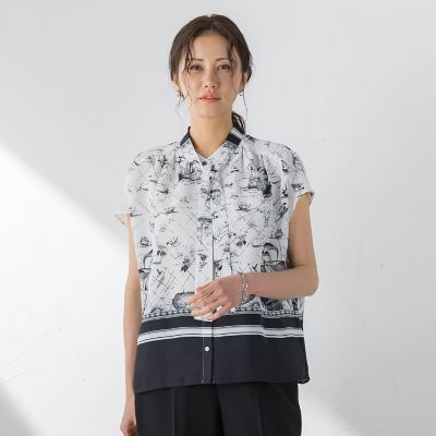 ＜LAUTREAMONT (Women)＞スカーフプリントブラウス