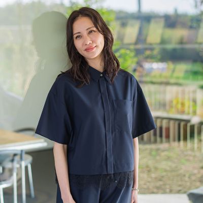 ＜LAUTREAMONT (Women)＞エディター東原妙子×ＬＡＵＴＲＥＡＭＯＮＴ／レースドッキングブラウス