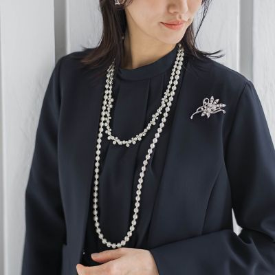 ＜LAUTREAMONT (Women)＞３ＷＡＹパール調ネックレス