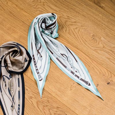 ベルト柄ダイヤ型シルクスカーフ | LAUTREAMONT (Women)/ロート