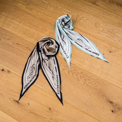 ベルト柄ダイヤ型シルクスカーフ | LAUTREAMONT (Women)/ロート