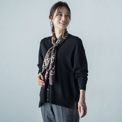 ロートレアモン　ふわふわストール　和服にも あぶみ柄シルクスカーフ | LAUTREAMONT (Women)/ロートレアモン