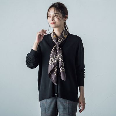 あぶみ柄シルクスカーフ | LAUTREAMONT (Women)/ロートレアモン