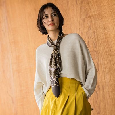 ロートレアモン　シルク100％　スカーフ　81×72cm マップベルトカラーシルクスカーフ | LAUTREAMONT（ロート