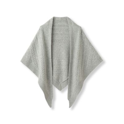 【カタログ掲載】ケーブル編みニットストール≪手洗い可能≫