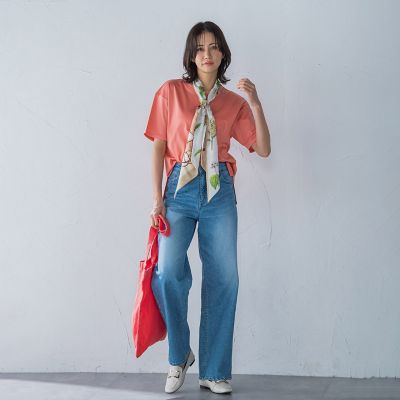 ボタニカル剣先リバースカーフ≪洗濯機で洗える≫