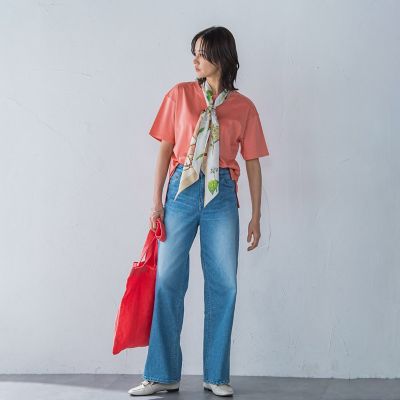 ボタニカル剣先リバースカーフ≪洗濯機で洗える≫